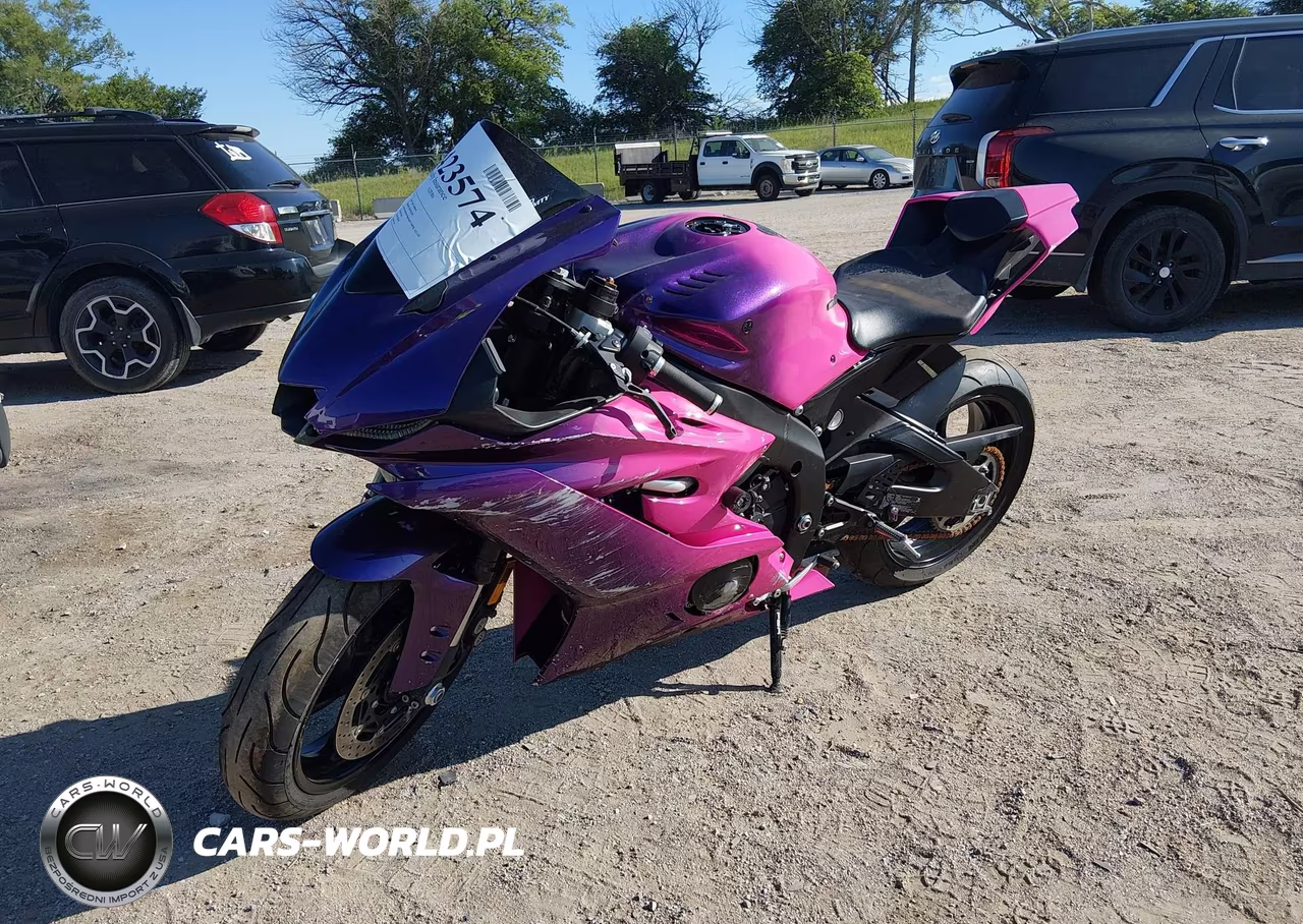 2020 Yamaha Yzfr6 VIN:JYARJ28E7LA007019 - 2