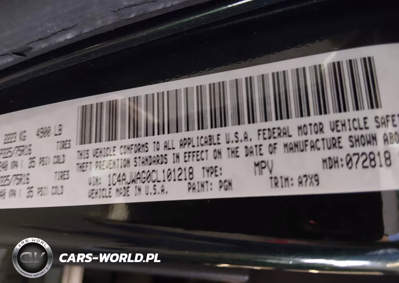 2012 Jeep Wrangler Sport VIN:1C4AJWAG0CL101218 - 9