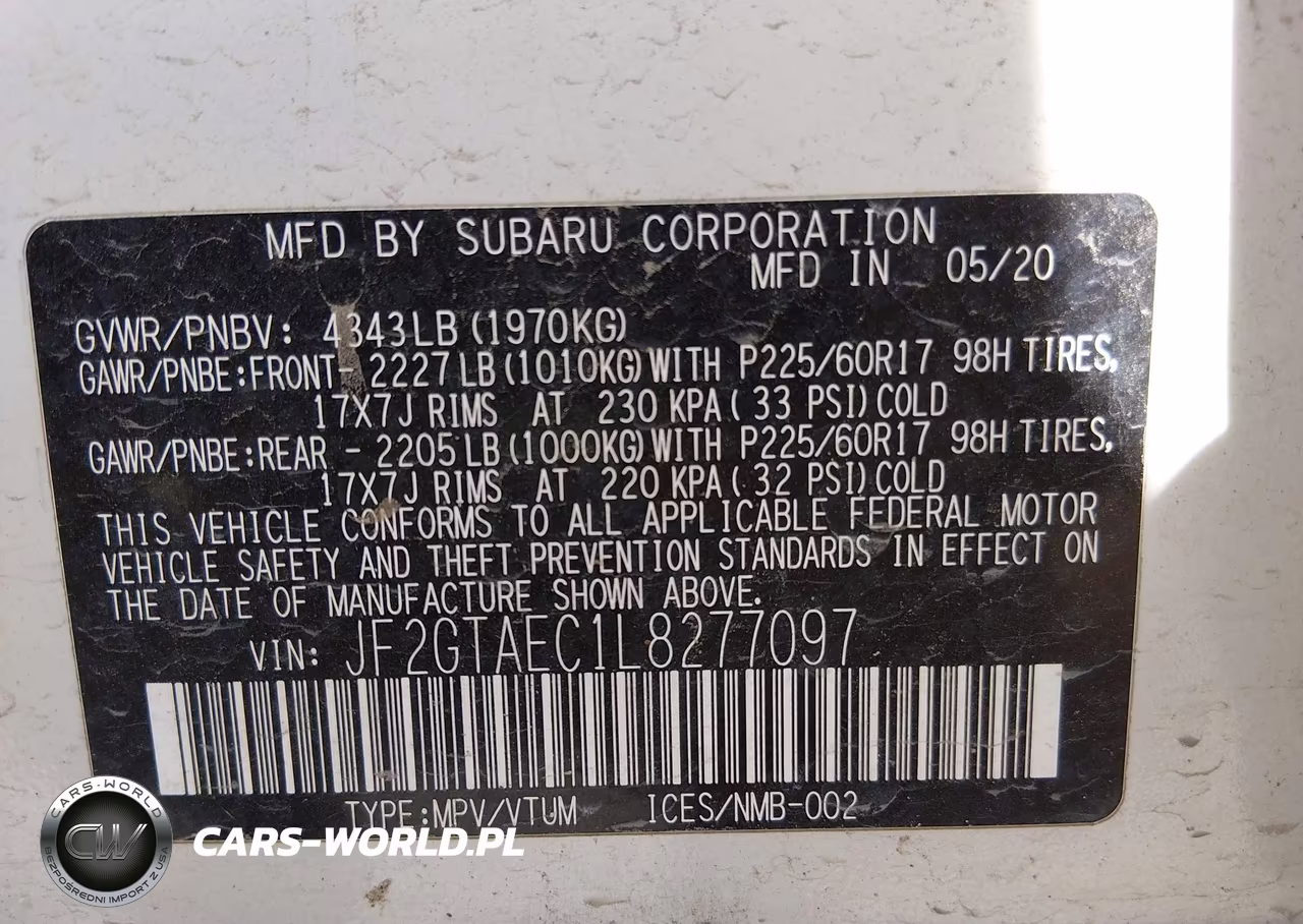 2020 Subaru Crosstrek Premium VIN:JF2GTAEC1L8277097 - 9