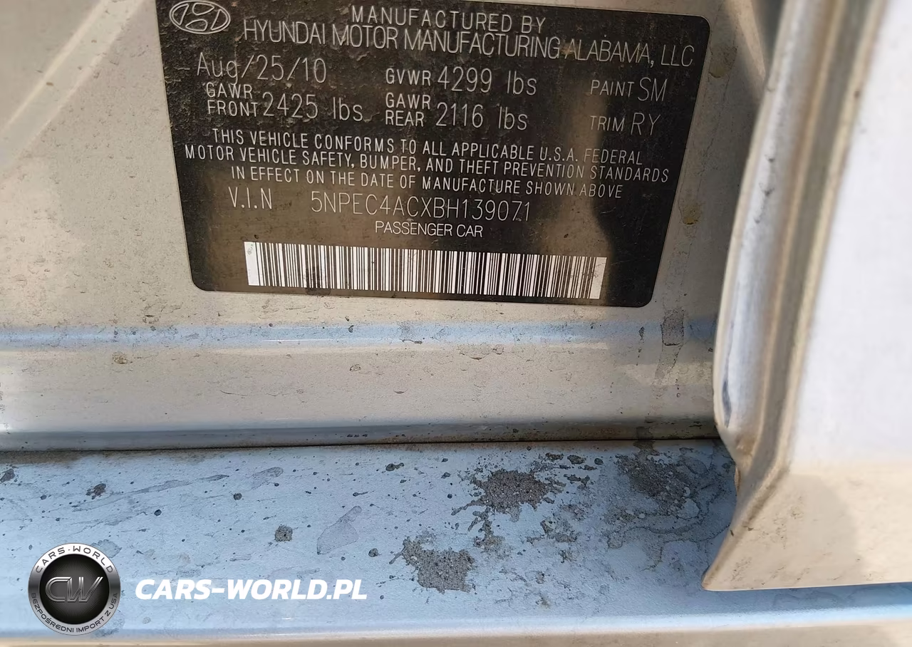 2011 Hyundai Sonata Limited VIN:5NPEC4ACXBH139071 - 9