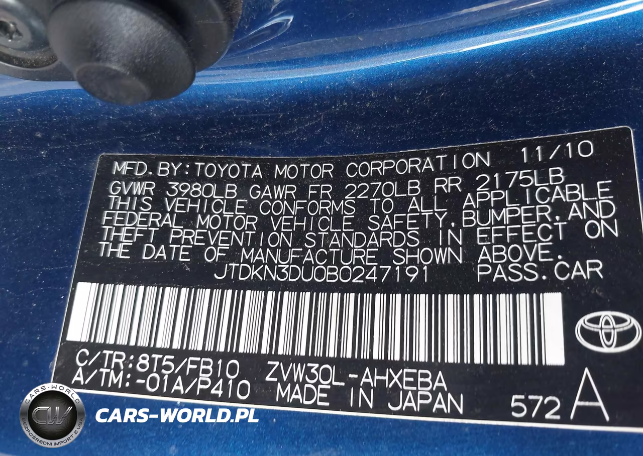 2011 Toyota Prius Three VIN:JTDKN3DU0B0247191 - 9