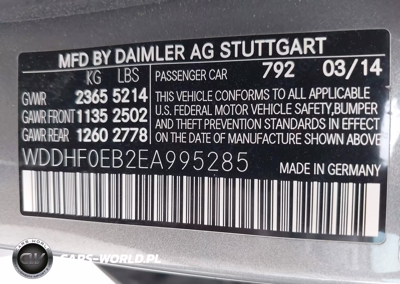 2014 Mercedes-Benz E 250 Bluetec VIN:WDDHF0EB2EA995285 - 9