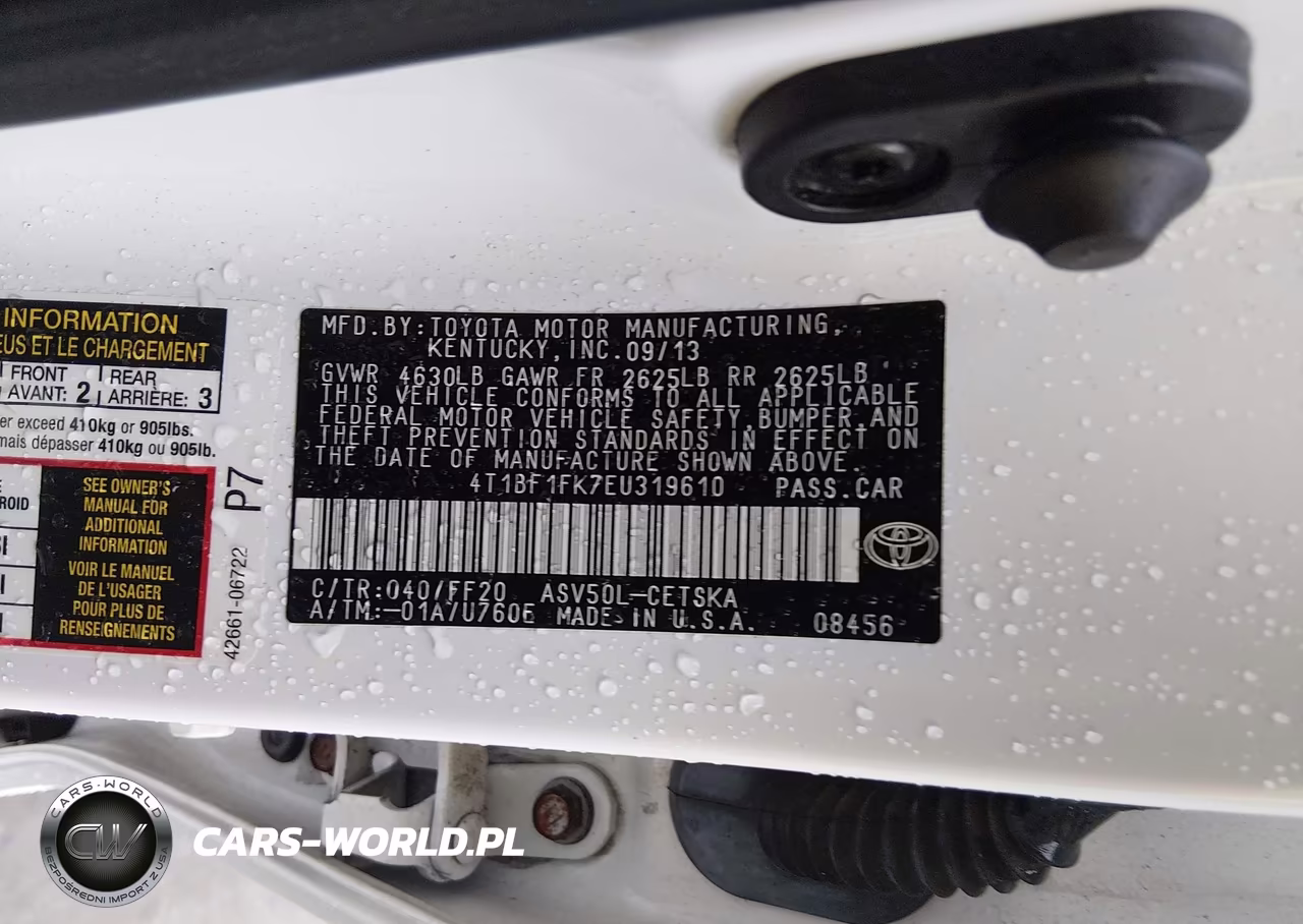 2014 Toyota Camry Se VIN:4T1BF1FK7EU319610 - 9