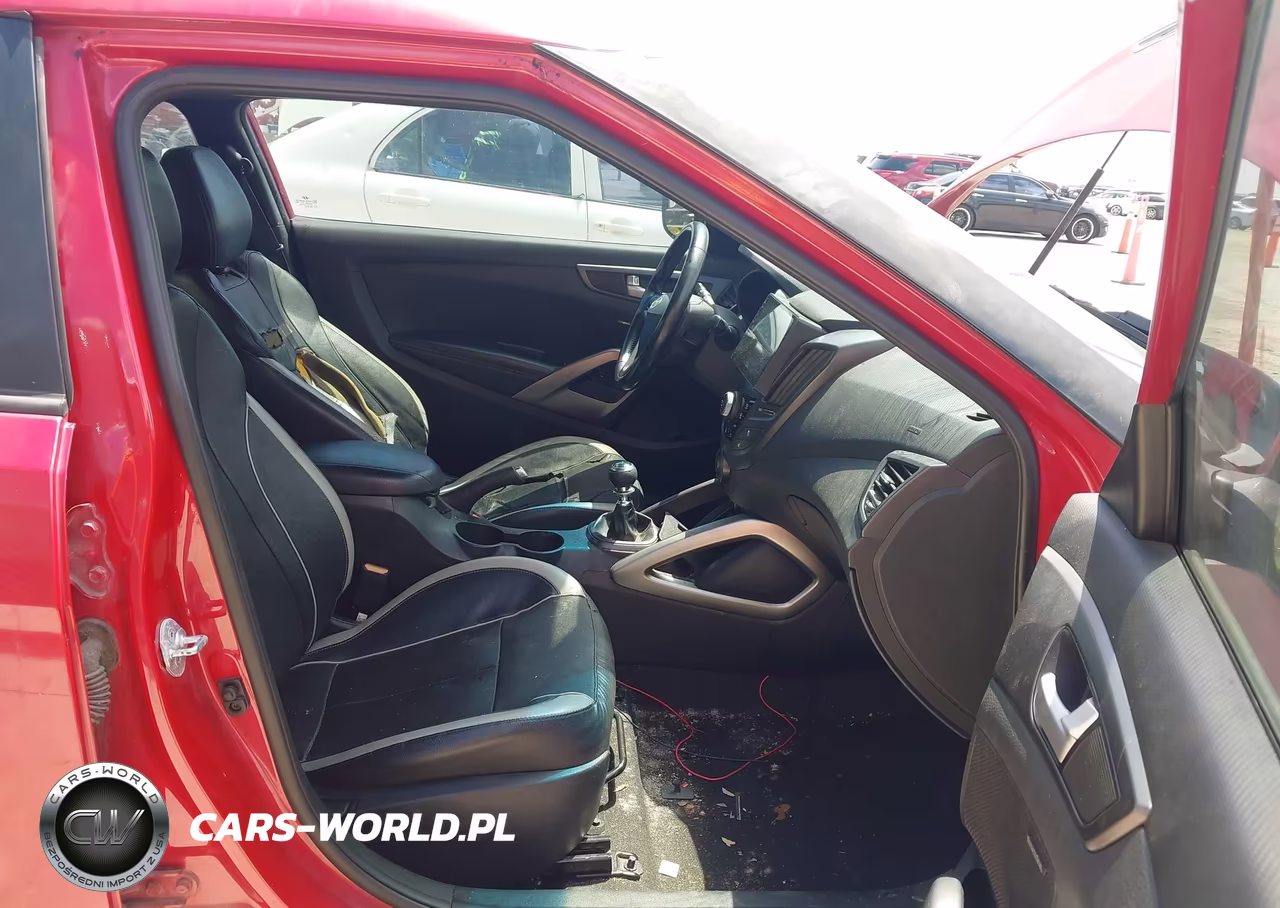 2014 Hyundai Veloster Turbo W-Black VIN:KMHTC6AE9EU206916 - 5