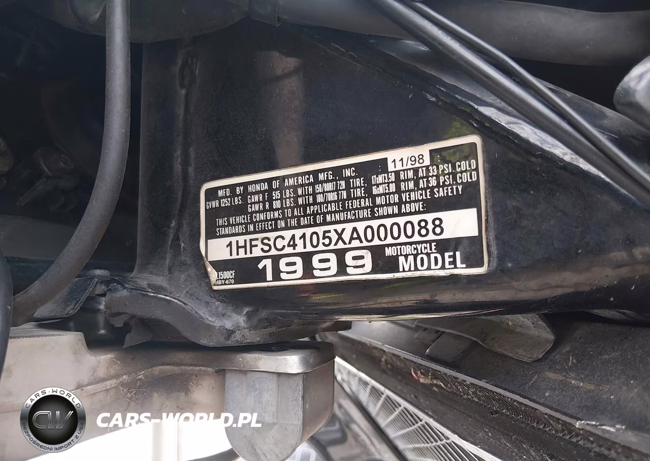 1999 Honda Gl1500 Cf VIN:1HFSC4105XA000088 - 10