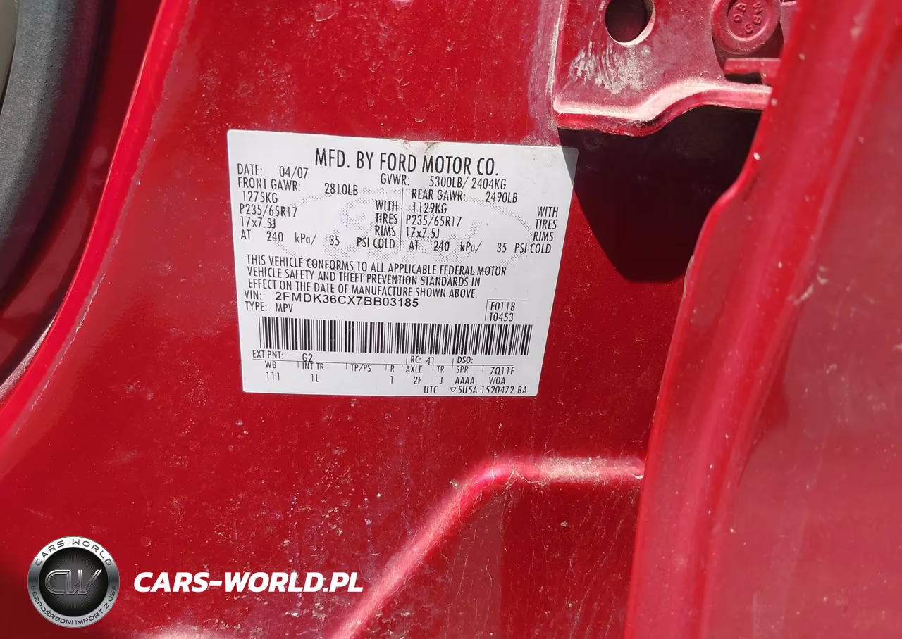 2007 Ford Edge Se VIN:2FMDK36CX7BB03185 - 9
