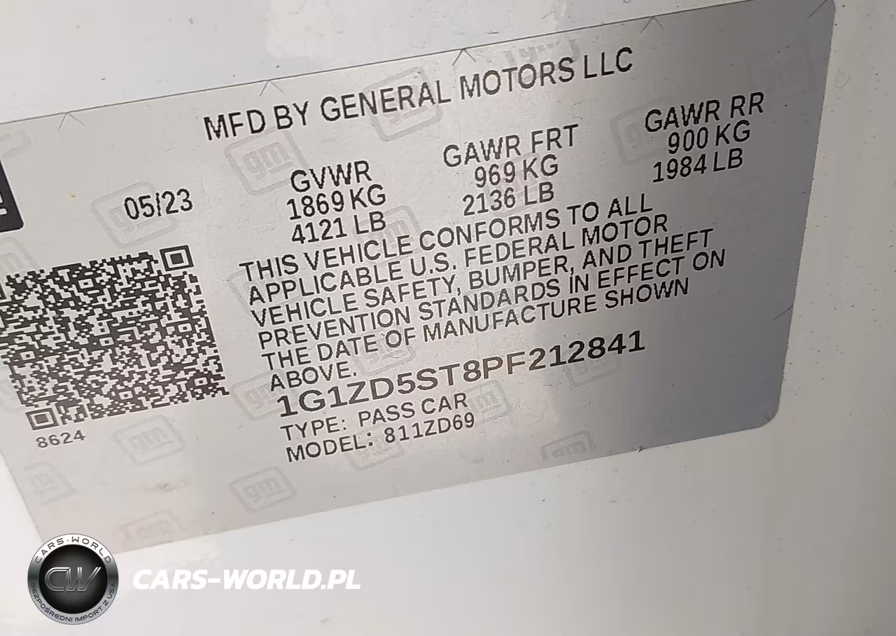 2023 Chevrolet Malibu Fwd 1Lt VIN:1G1ZD5ST8PF212841 - 9