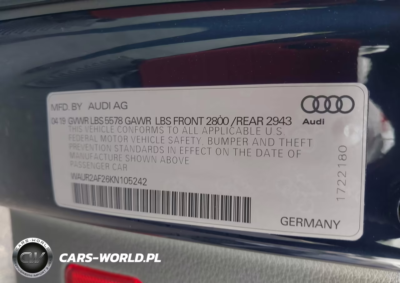 2019 Audi A7 55 Premium VIN:WAUR2AF26KN105242 - 9