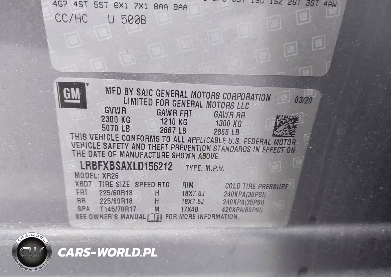 2020 Buick Envision Fwd Preferred VIN:LRBFXBSAXLD156212 - 9
