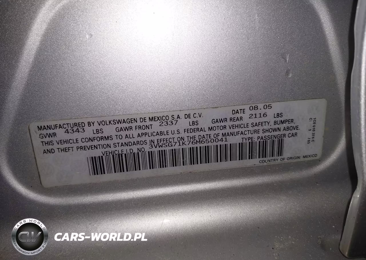 2006 Volkswagen Jetta 2.5 VIN:3VWSG71K76M650041 - 9