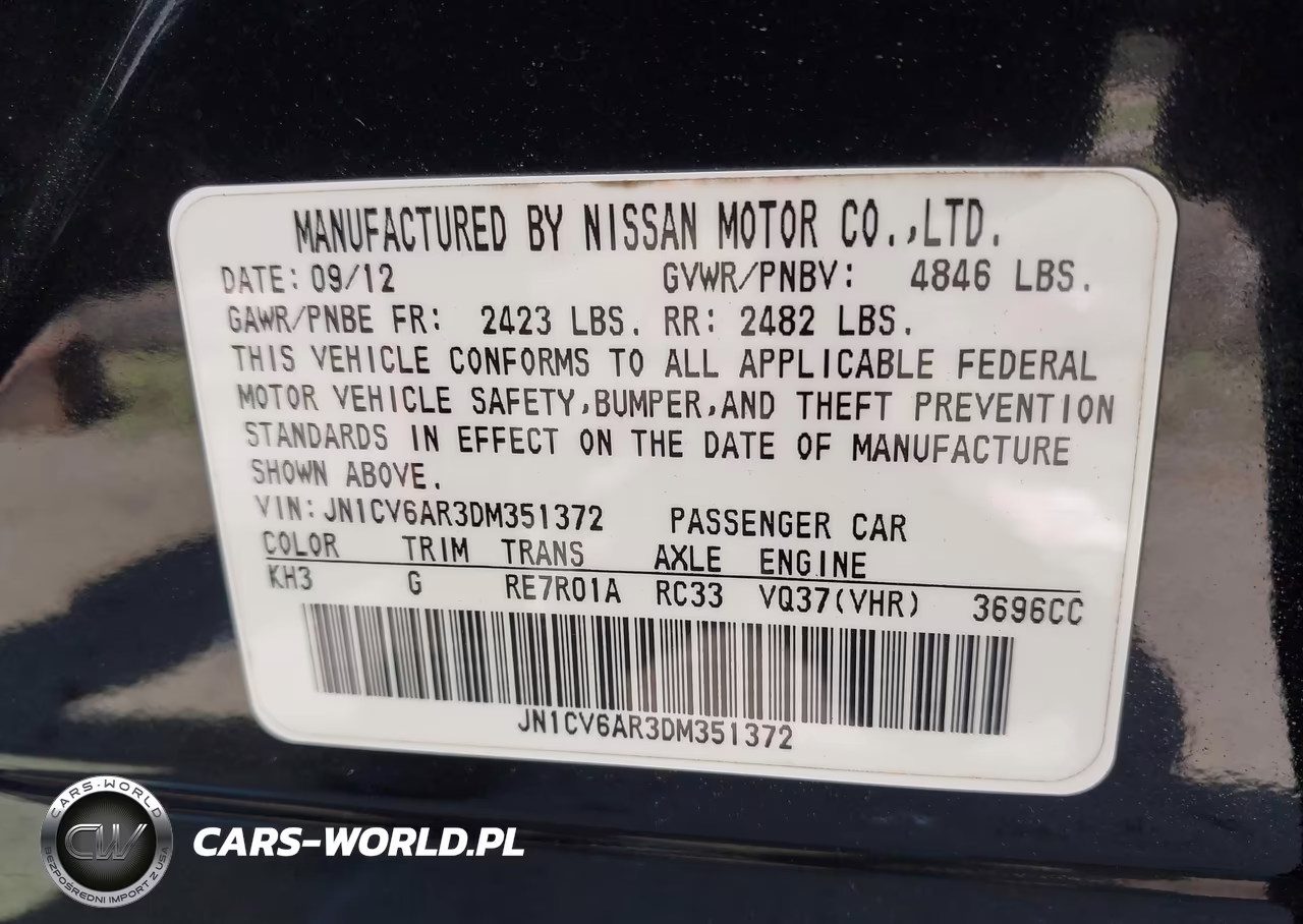 2013 Infiniti G37X VIN:JN1CV6AR3DM351372 - 9