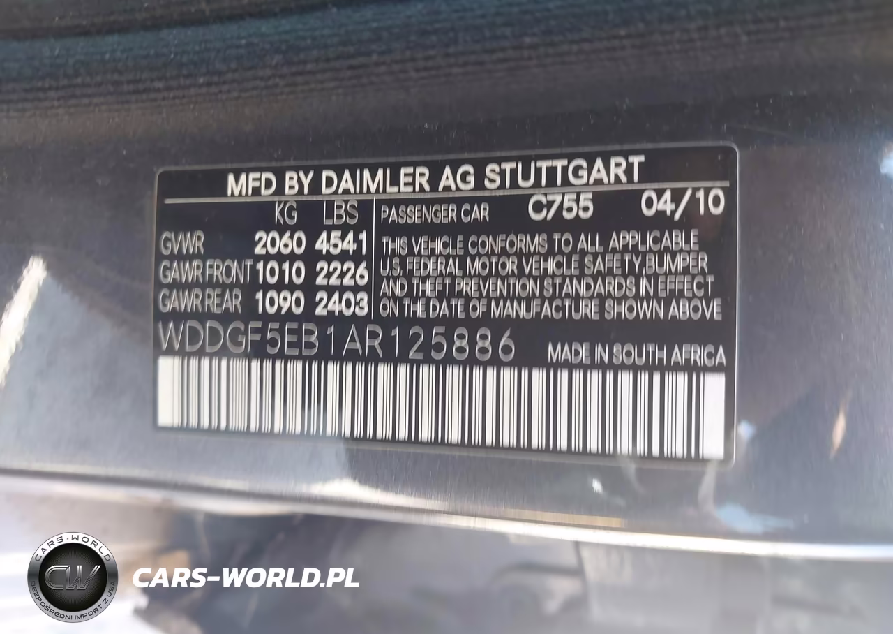 2010 Mercedes-Benz C 300 Luxury-Sport VIN:WDDGF5EB1AR125886 - 9