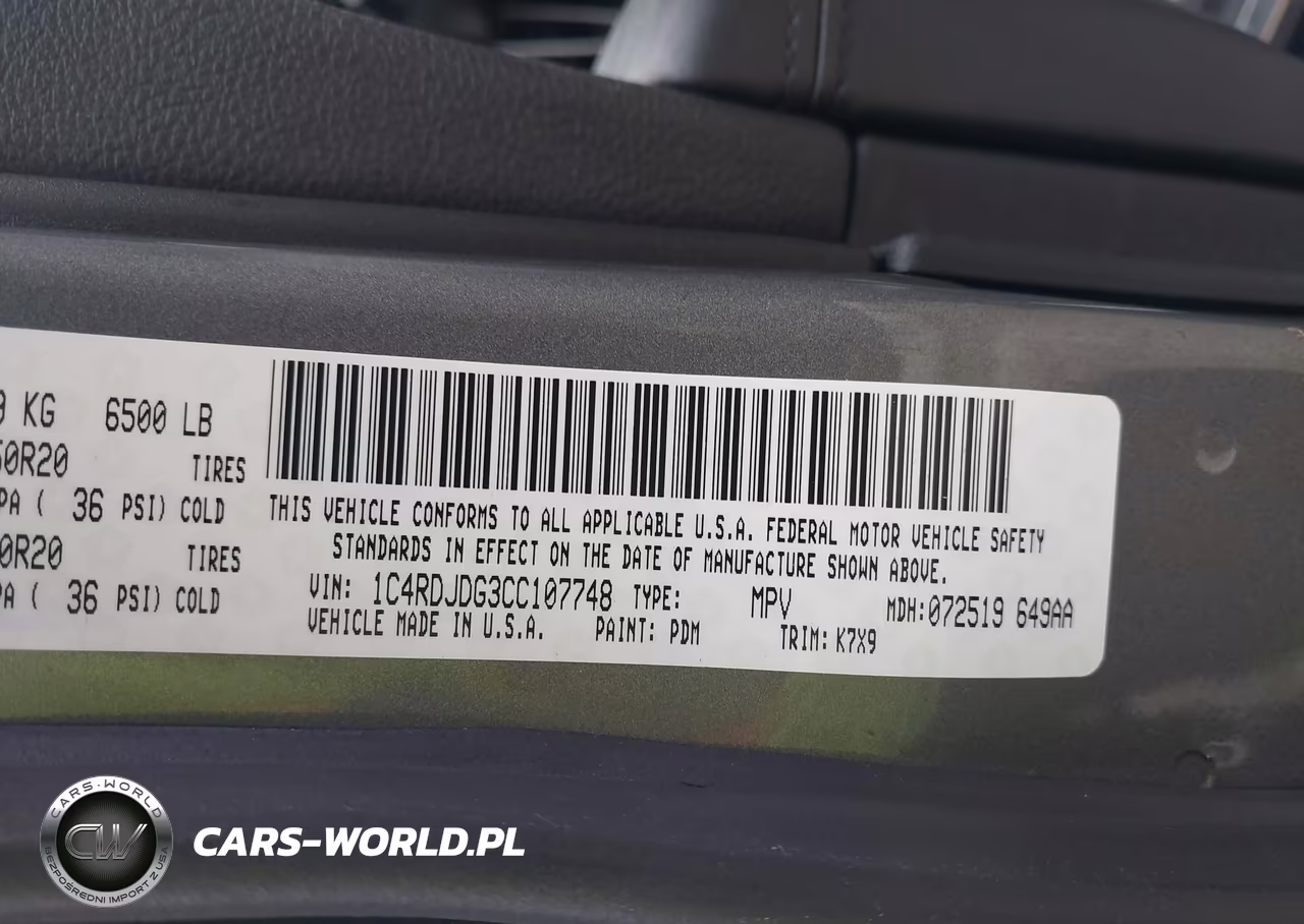 2012 Dodge Durango Crew VIN:1C4RDJDG3CC107748 - 9