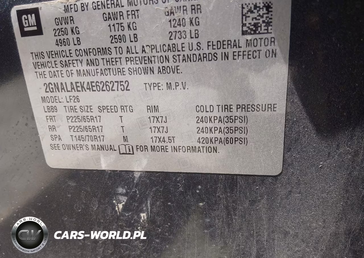 2014 Chevrolet Equinox Ls VIN:2GNALAEK4E6262752 - 9