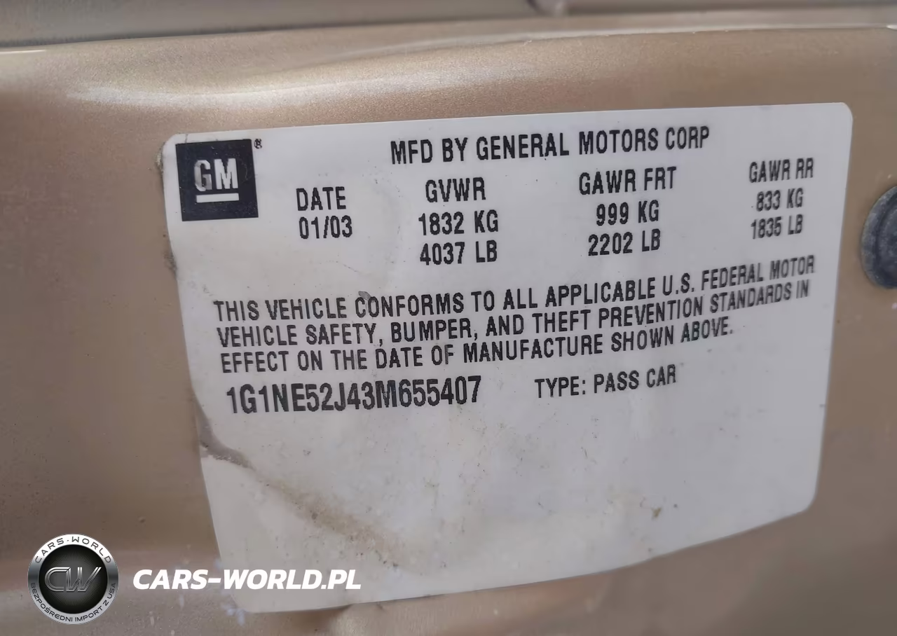 2003 Chevrolet Malibu Ls VIN:1G1NE52J43M655407 - 9