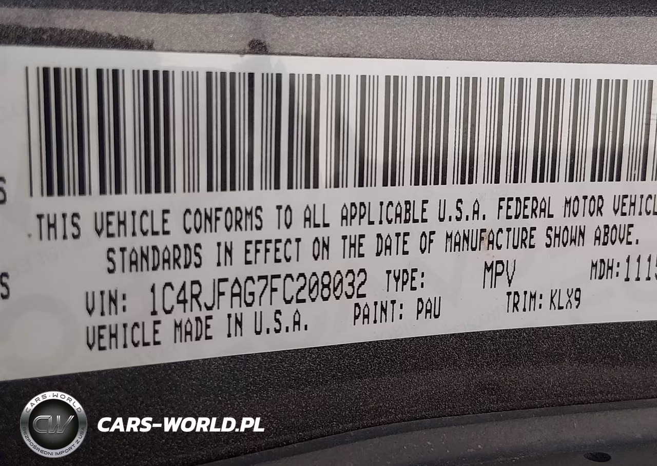 2015 Jeep Grand Cherokee Altitude VIN:1C4RJFAG7FC208032 - 9