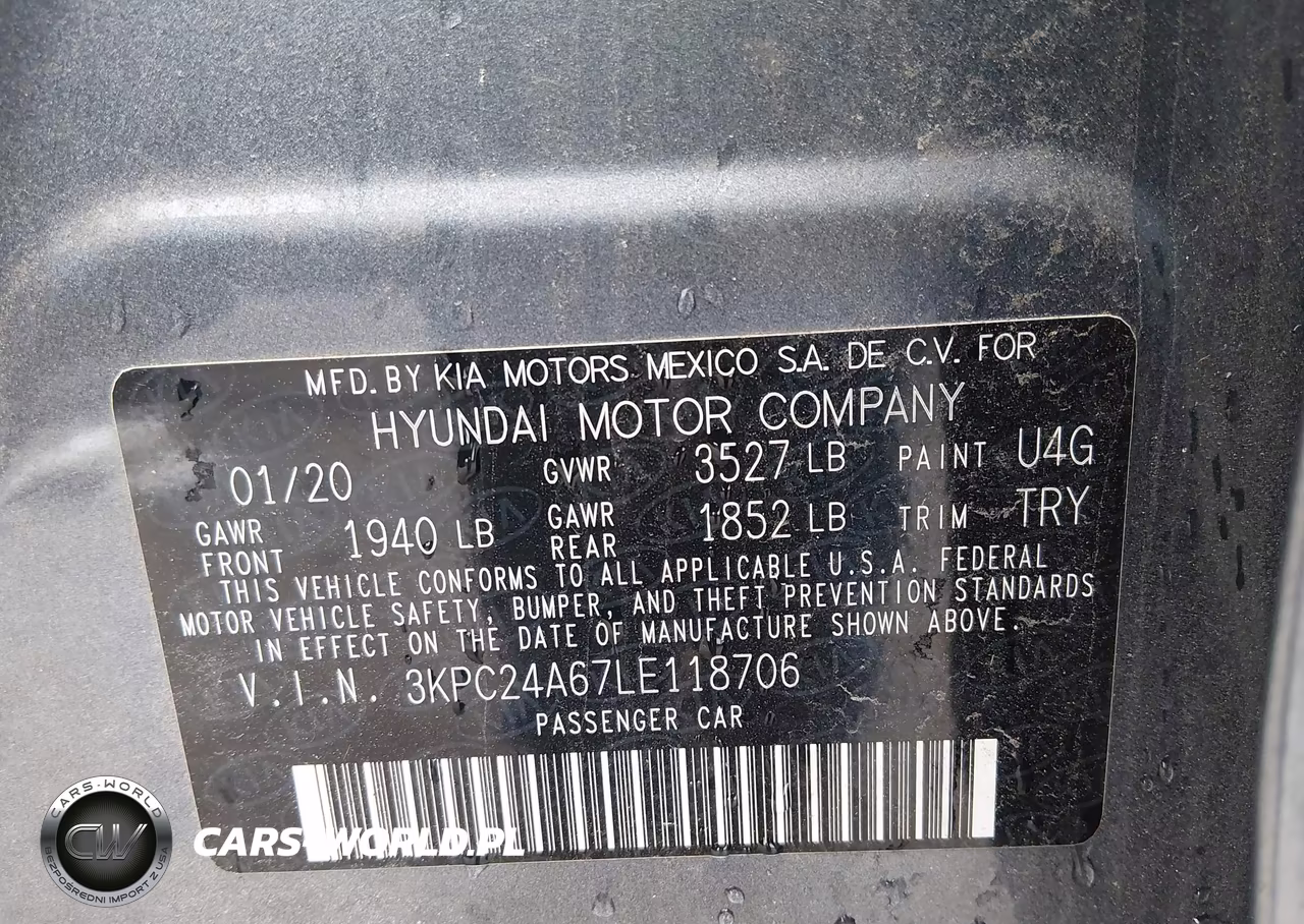 2020 Hyundai Accent Se VIN:3KPC24A67LE118706 - 9