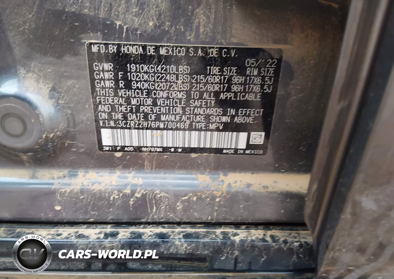 2023 Honda Hr-V Awd Ex-L VIN:3CZRZ2H76PM700469 - 9