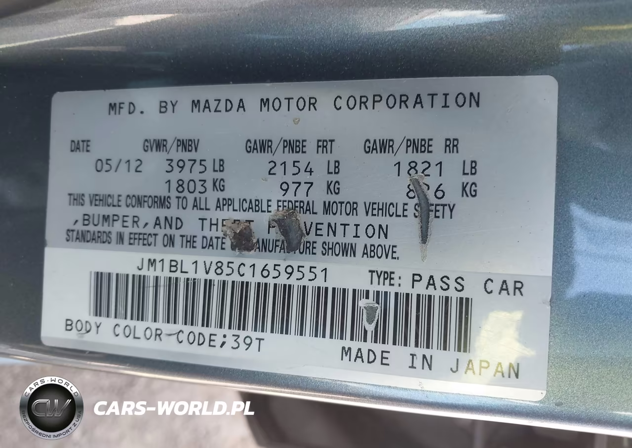 2012 Mazda Mazda3 I Touring VIN:JM1BL1V85C1659551 - 9