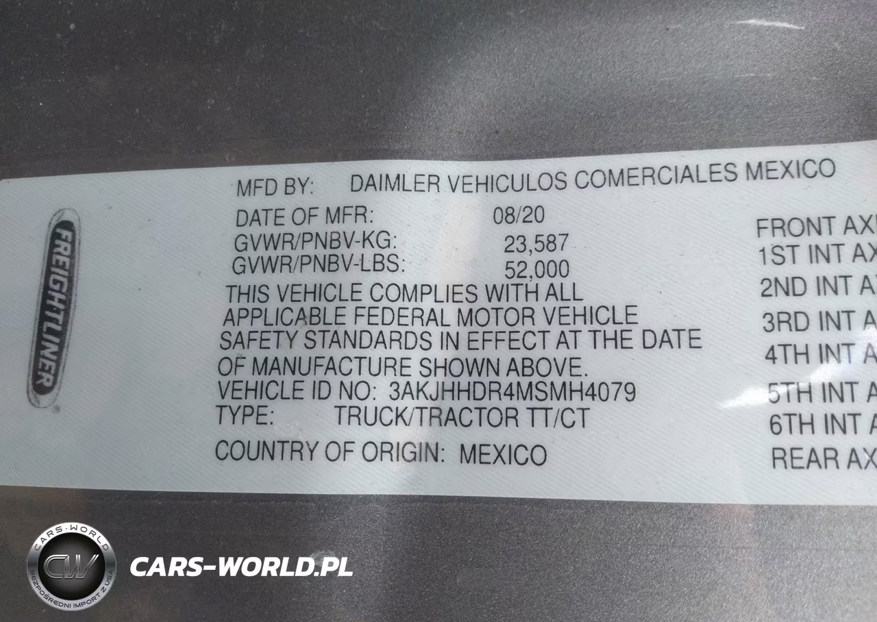 2021 Freightliner New Cascadia 126 VIN:3AKJHHDR4MSMH4079 - 9