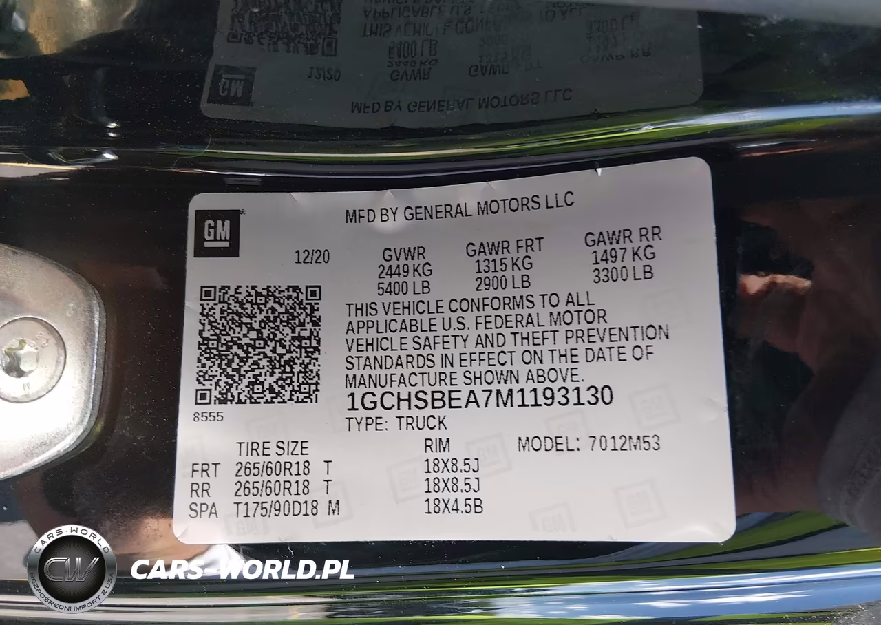 2021 Chevrolet Colorado 2Wd Long Box Wt VIN:1GCHSBEA7M1193130 - 9