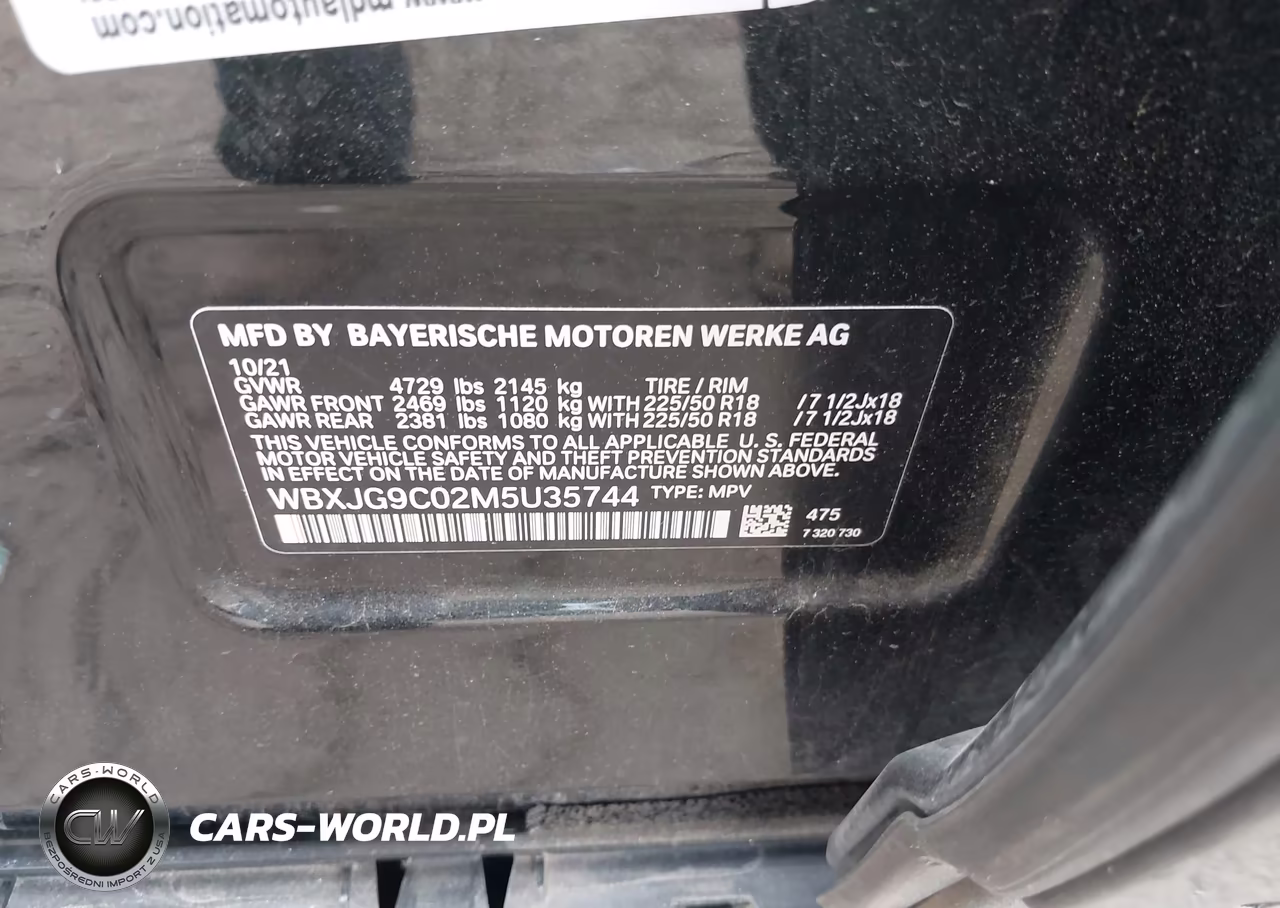 2021 BMW X1 xDrive28I VIN:WBXJG9C02M5U35744 - 9
