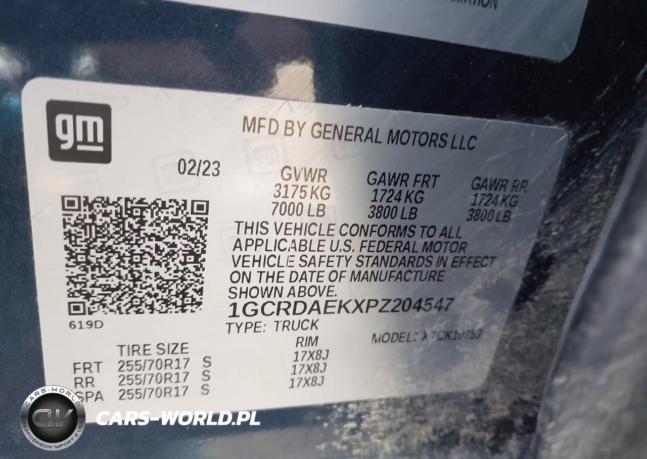 2023 Chevrolet Silverado 1500 4Wd Standard Bed Wt VIN:1GCRDAEKXPZ204547 - 9