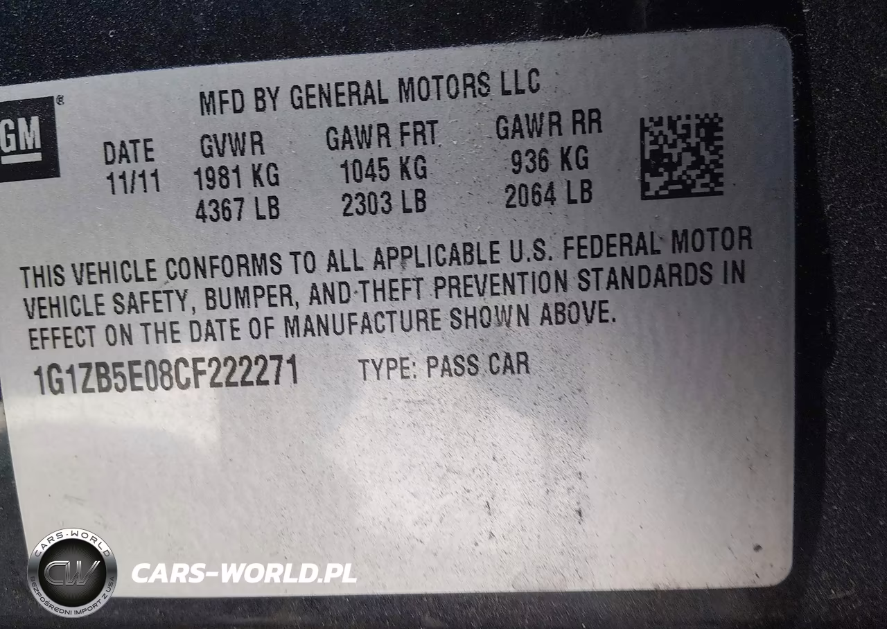 2012 Chevrolet Malibu Ls VIN:1G1ZB5E08CF222271 - 9