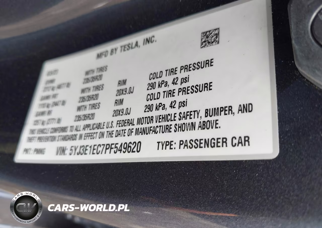 2023 Tesla Model 3 Performance Dual Motor All-Wheel Drive VIN:5YJ3E1EC7PF549620 - 9