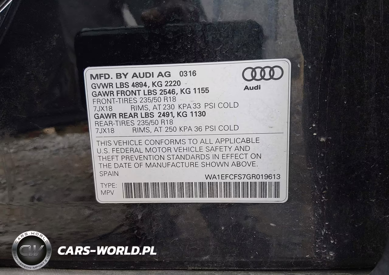 2016 Audi Q3 2.0T Premium Plus VIN:WA1EFCFS7GR019613 - 9