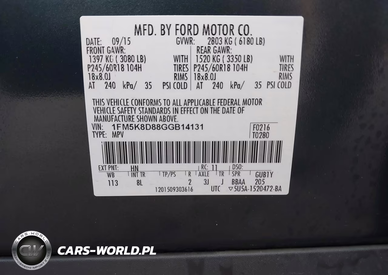 2016 Ford Explorer Xlt VIN:1FM5K8D88GGB14131 - 9