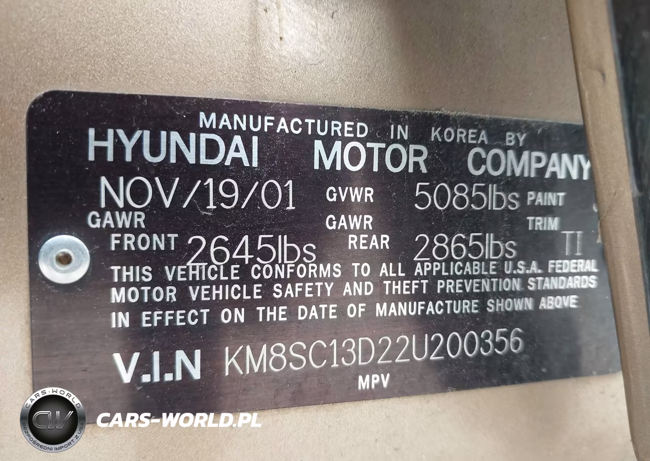 2002 Hyundai Santa Fe Gls-Lx VIN:KM8SC13D22U200356 - 9