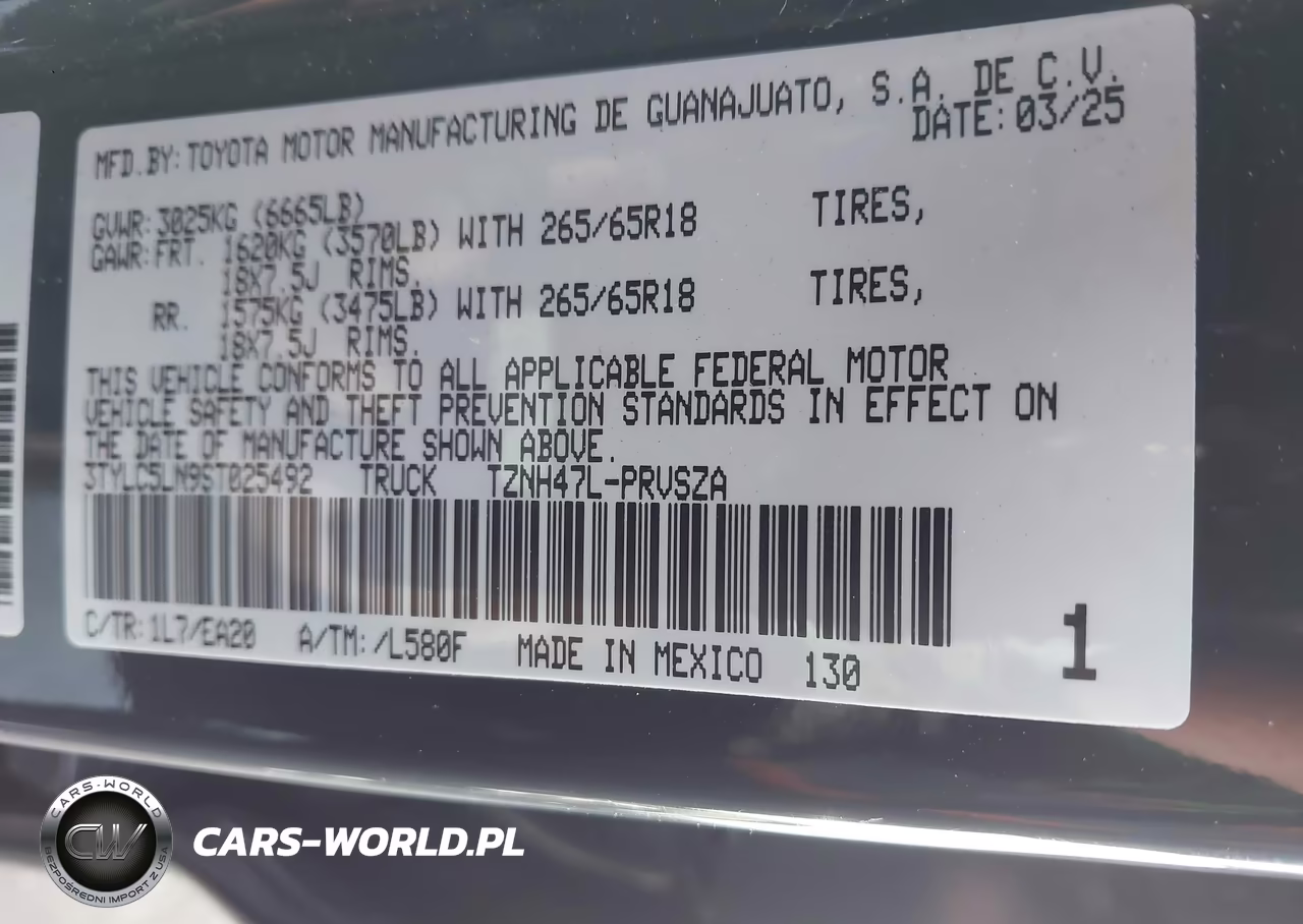 2025 Toyota Tacoma Hybrid Trd Sport 4Wd VIN:3TYLC5LN9ST025492 - 9