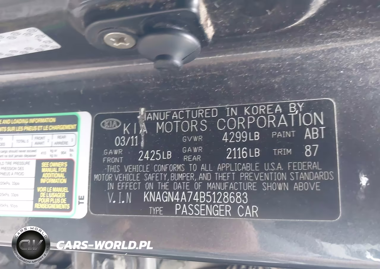 2011 Kia Optima Ex VIN:KNAGN4A74B5128683 - 9