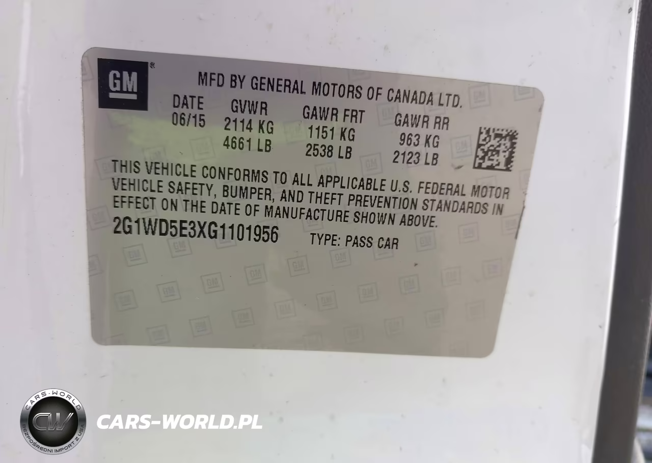 2016 Chevrolet Impala Limited Police VIN:2G1WD5E3XG1101956 - 9