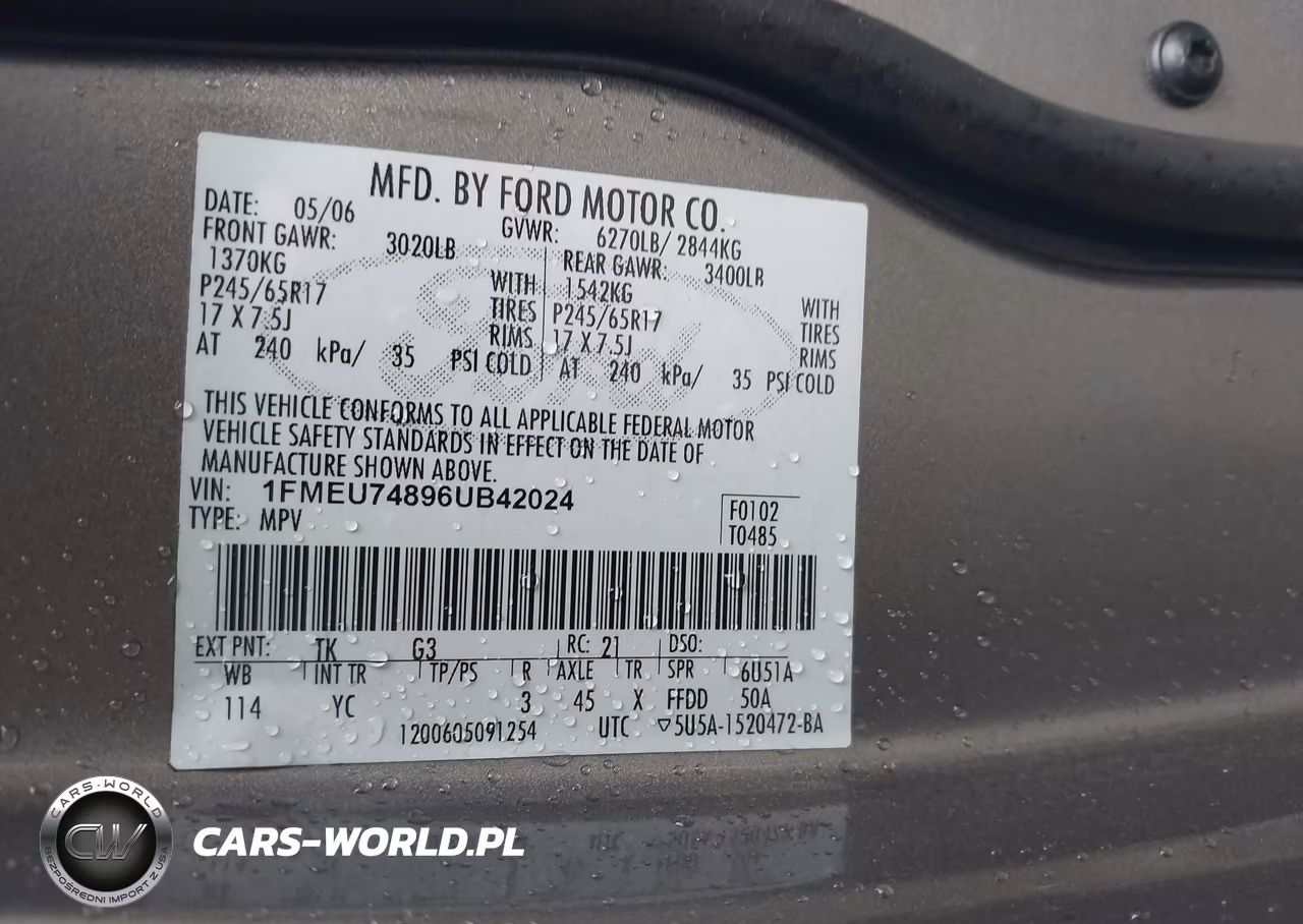 2006 Ford Explorer Eddie Bauer VIN:1FMEU74896UB42024 - 9