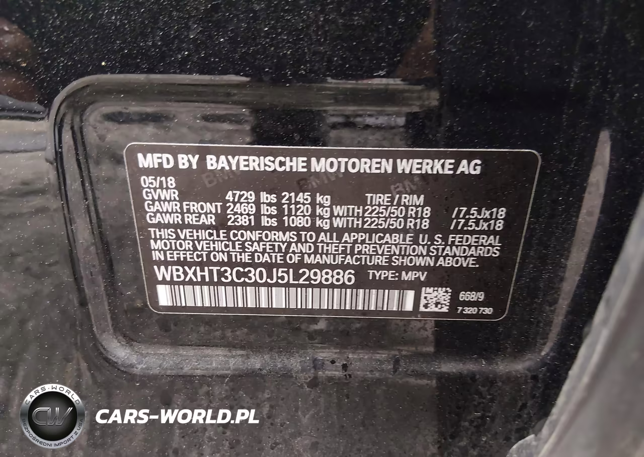 2018 BMW X1 xDrive28I VIN:WBXHT3C30J5L29886 - 9