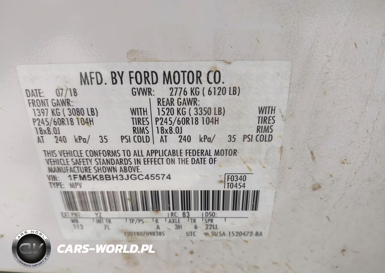 2018 Ford Explorer VIN:1FM5K8BH3JGC45574 - 9