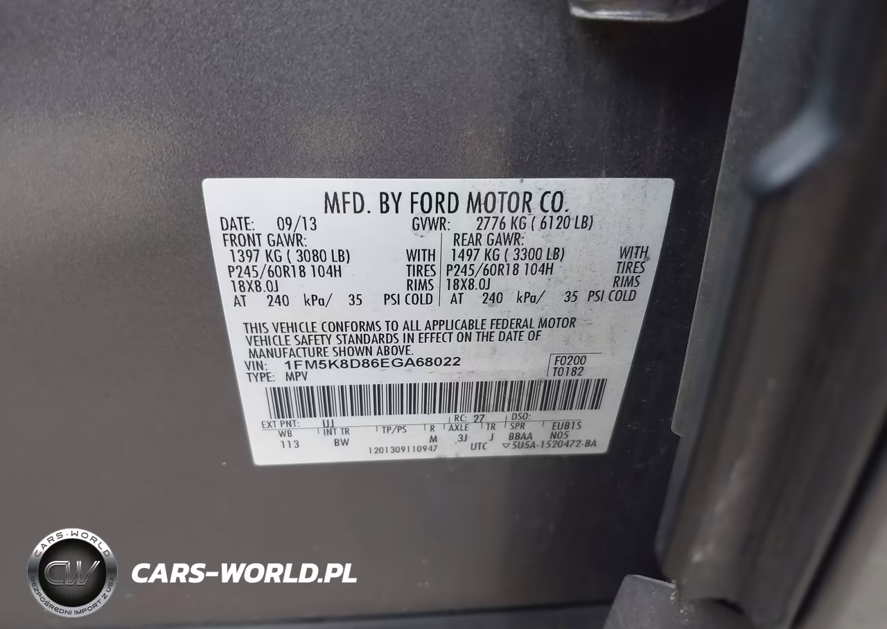 2014 Ford Explorer Xlt VIN:1FM5K8D86EGA68022 - 9