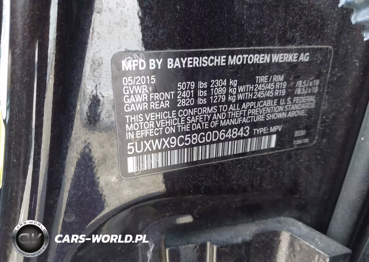 2016 BMW X3 xDrive28I VIN:5UXWX9C58G0D64843 - 9