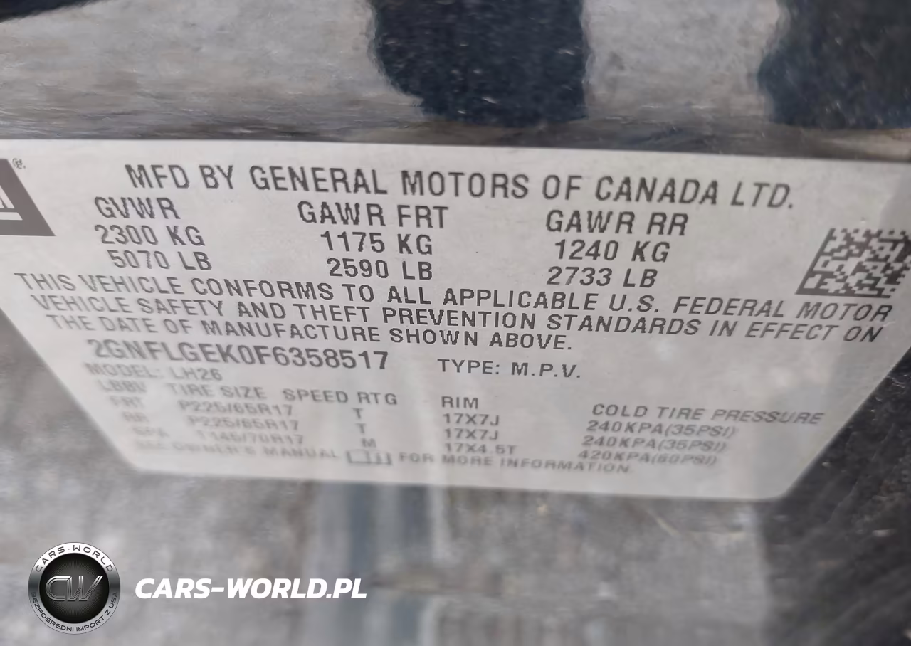2015 Chevrolet Equinox Lt VIN:2GNFLGEK0F6358517 - 9
