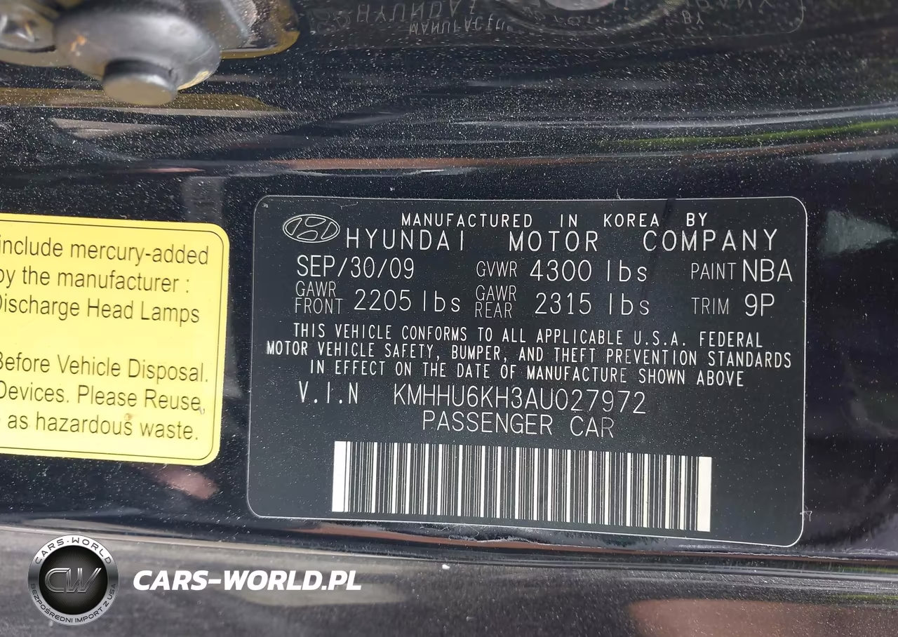 2010 Hyundai Genesis 3.8 Track VIN:KMHHU6KH3AU027972 - 9