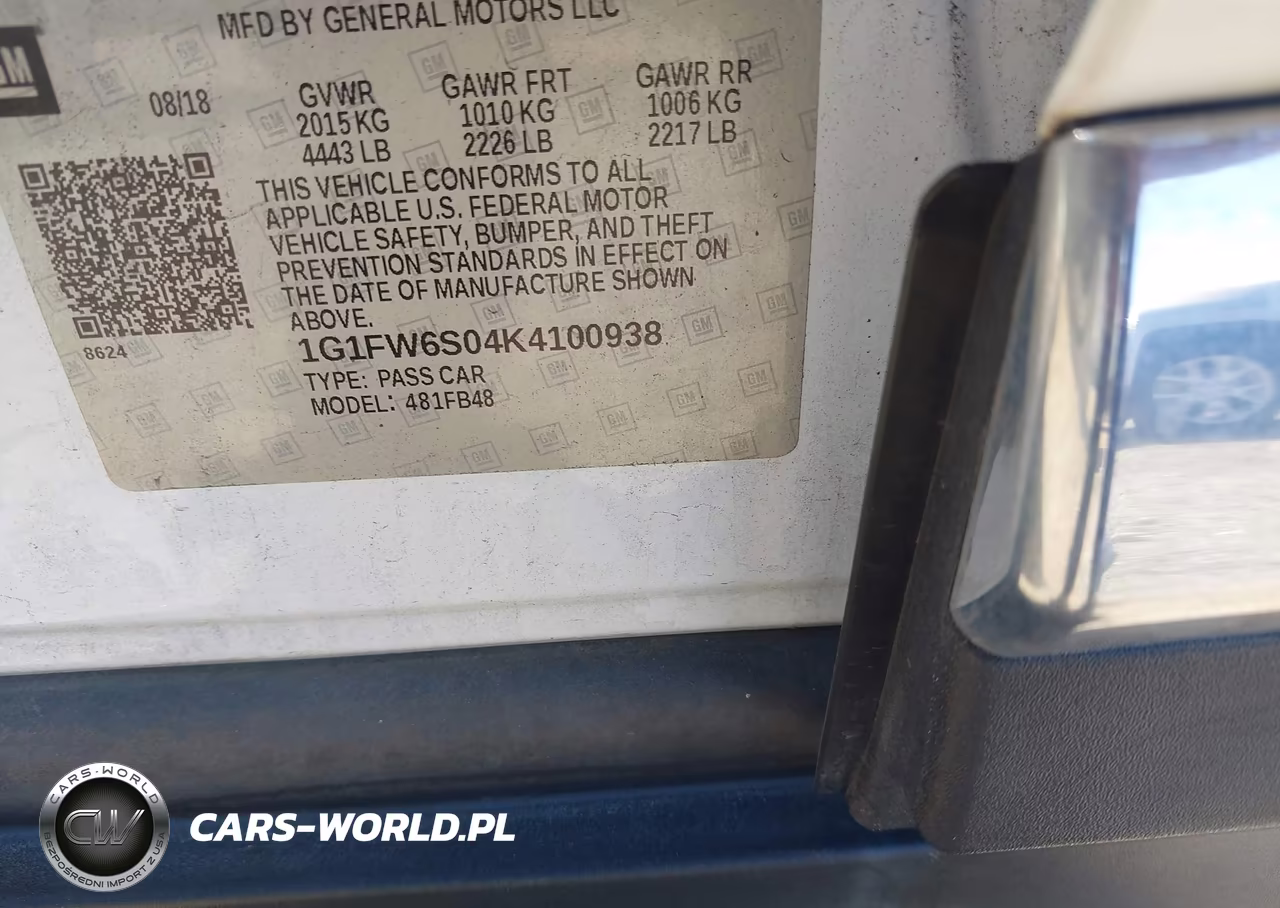 2019 Chevrolet Bolt Ev Lt VIN:1G1FW6S04K4100938 - 9