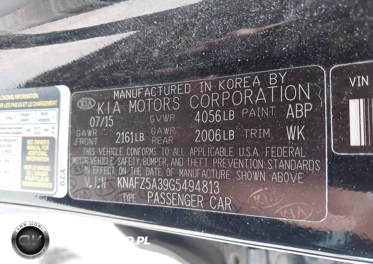 2016 Kia Forte Sx VIN:KNAFZ5A39G5494813 - 9