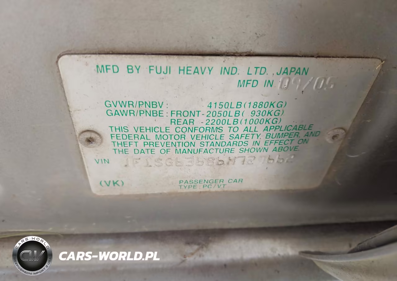 2006 Subaru Forester 2.5X VIN:JF1SG63686H729662 - 9