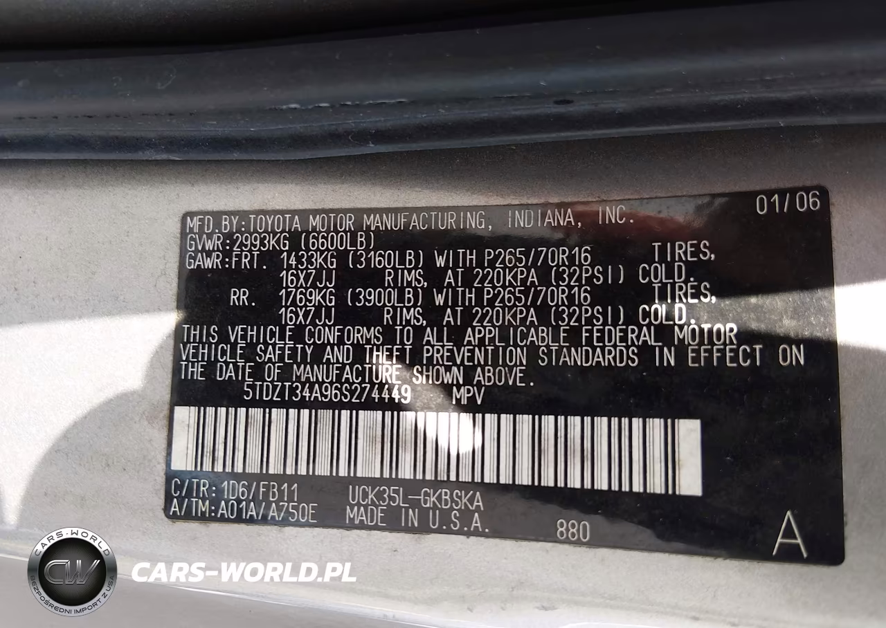 2006 Toyota Sequoia Sr5 V8 VIN:5TDZT34A96S274449 - 9