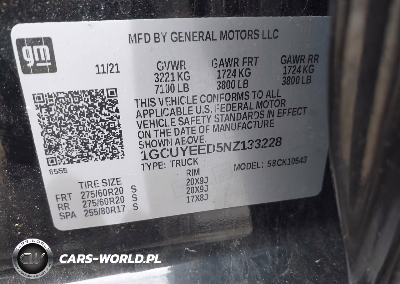 2022 Chevrolet Silverado 1500 Ltd 4Wd Short Bed Rst VIN:1GCUYEED5NZ133228 - 9