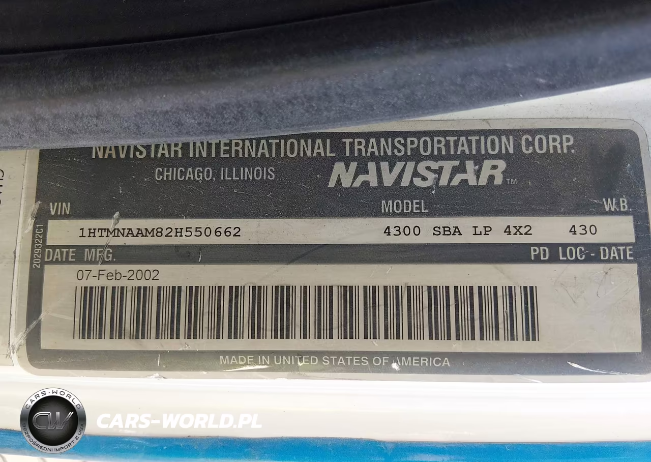 2002 International 4000 4300 VIN:1HTMNAAM82H550662 - 8