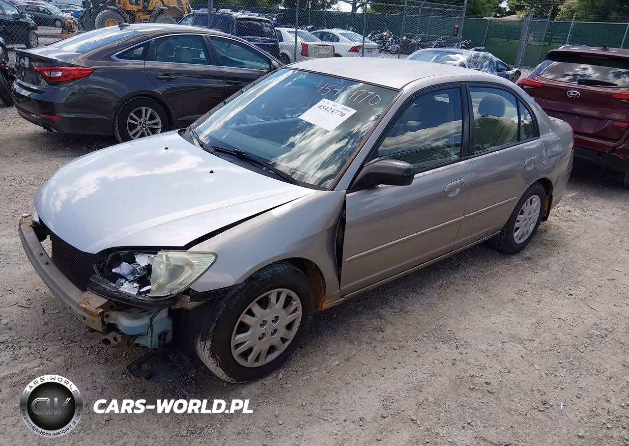 2004 Honda Civic Lx VIN:2HGES16584H588984 - 2