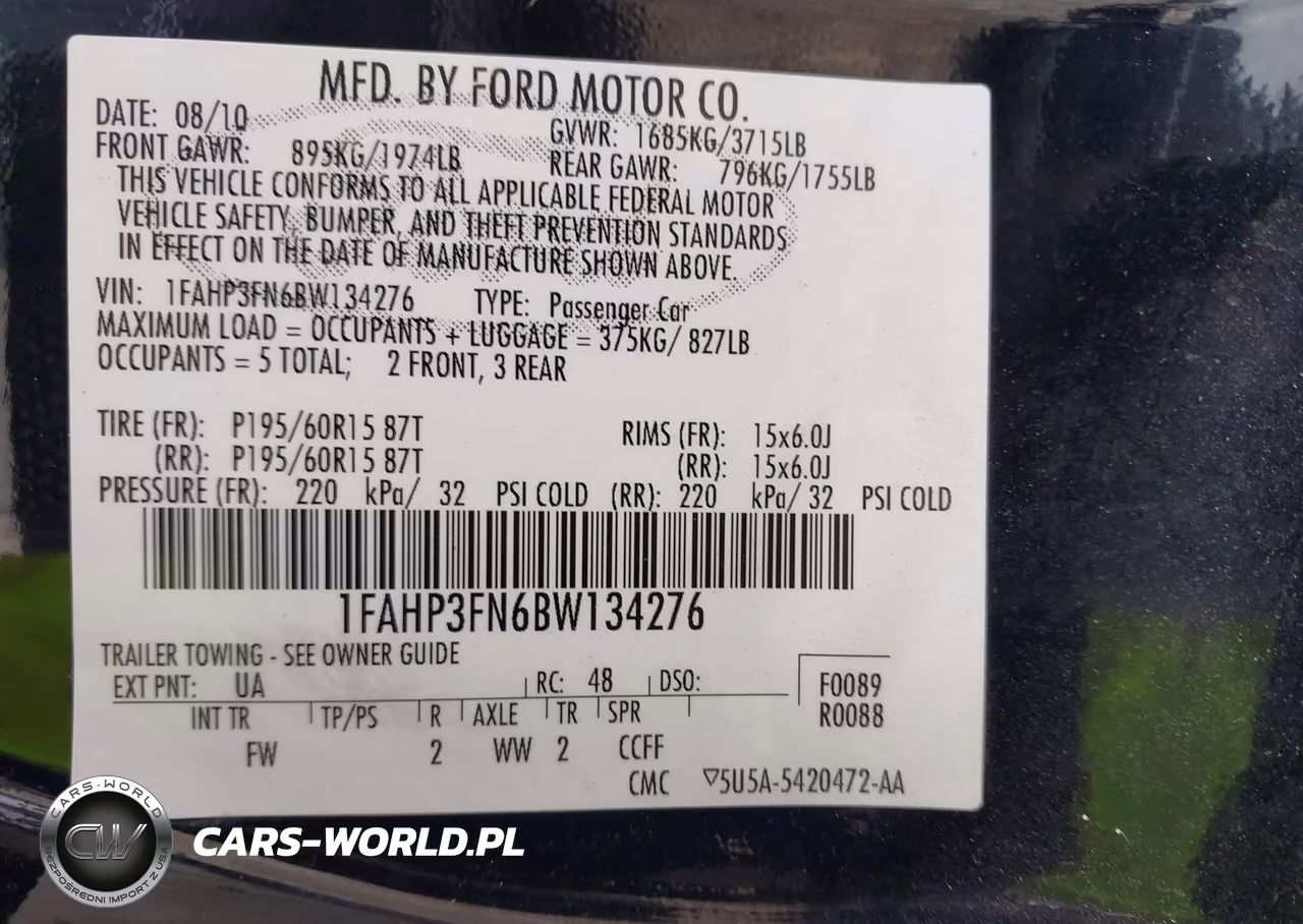 2011 Ford Focus Se VIN:1FAHP3FN6BW134276 - 9